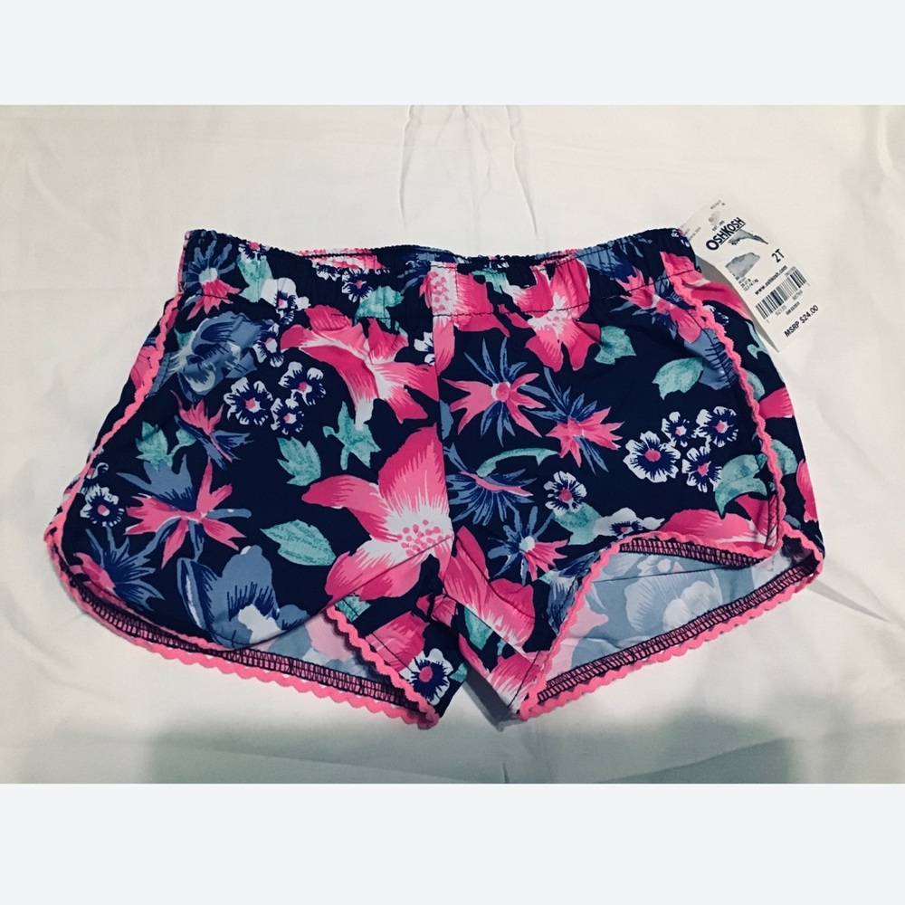 🌻Toddler girls Oshkosh Bgosh 2T swim shorts pink